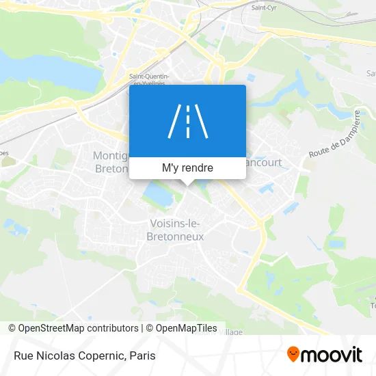 Rue Nicolas Copernic plan