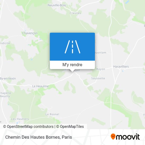 Chemin Des Hautes Bornes plan