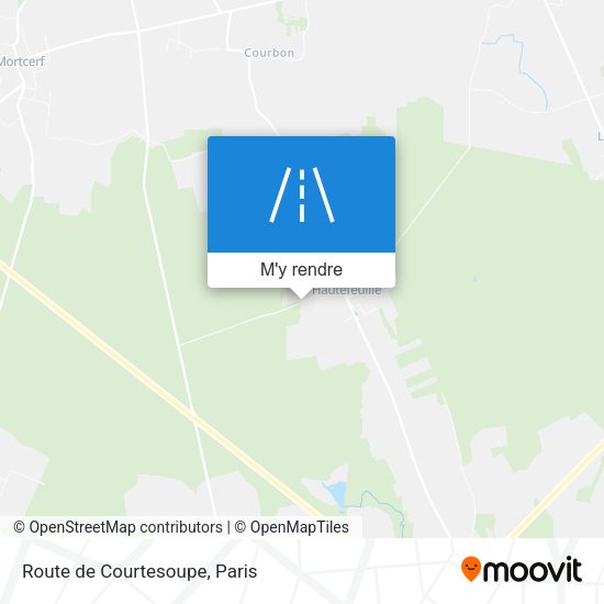 Route de Courtesoupe plan