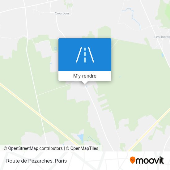 Route de Pézarches plan