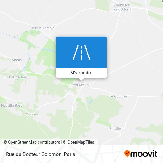 Rue du Docteur Solomon plan