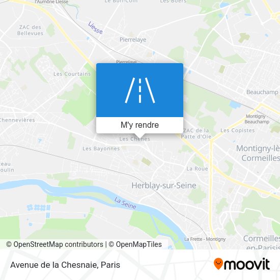 Avenue de la Chesnaie plan