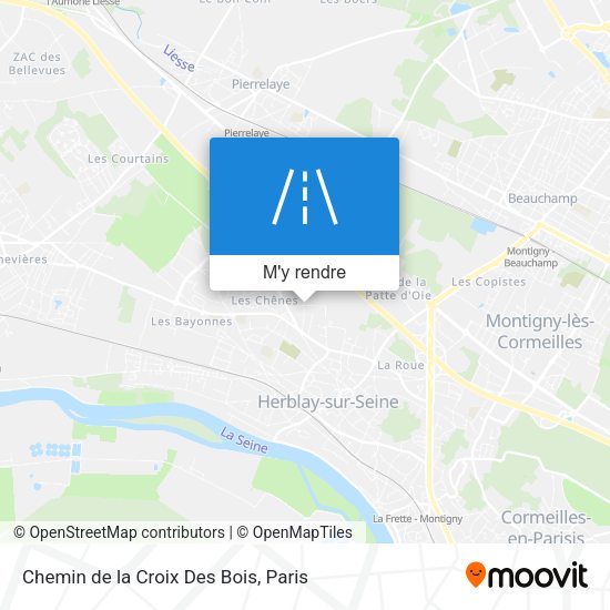 Chemin de la Croix Des Bois plan
