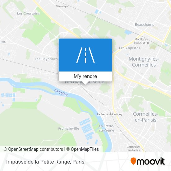 Impasse de la Petite Range plan