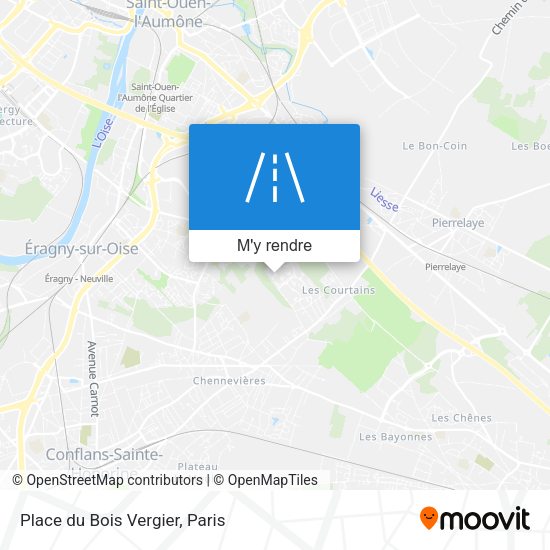 Place du Bois Vergier plan