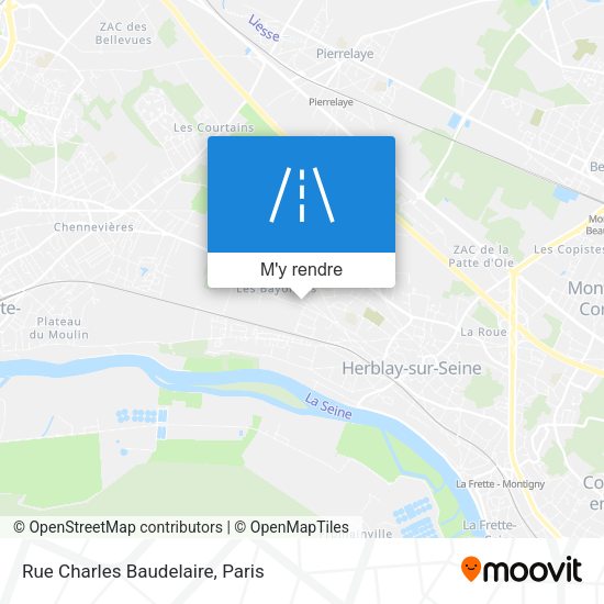 Rue Charles Baudelaire plan