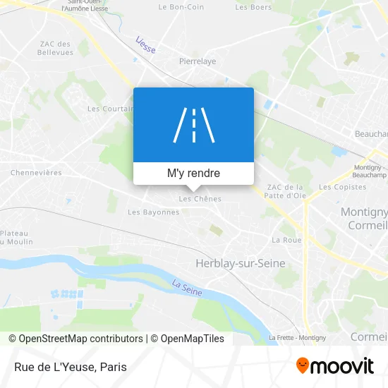Rue de L'Yeuse plan