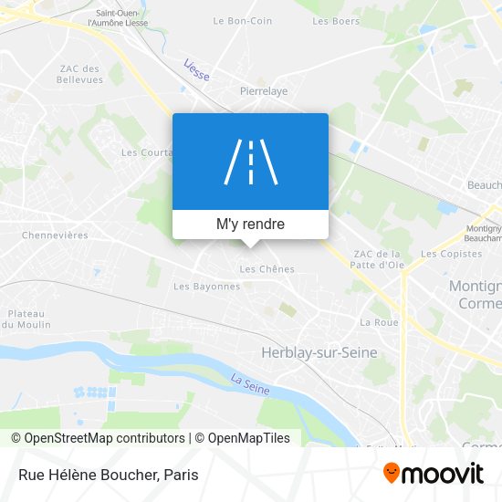 Rue Hélène Boucher plan