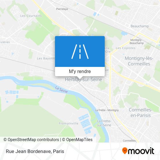 Rue Jean Bordenave plan