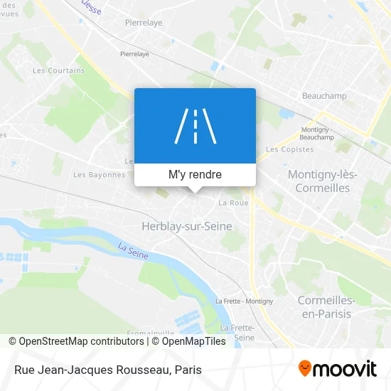 Rue Jean-Jacques Rousseau plan
