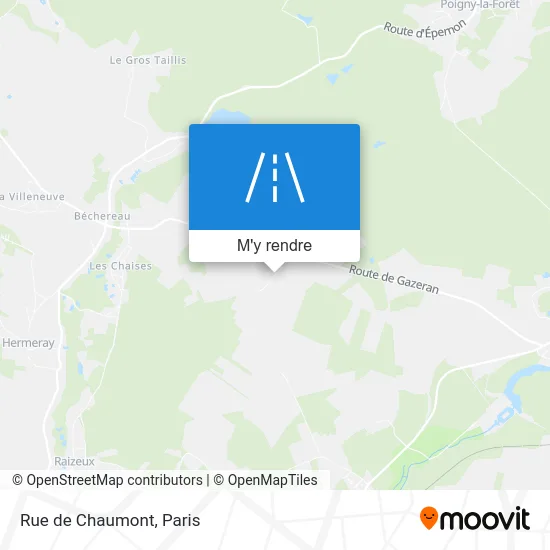 Rue de Chaumont plan