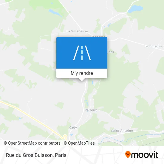 Rue du Gros Buisson plan