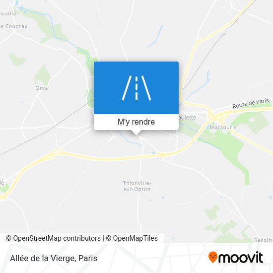 Allée de la Vierge plan