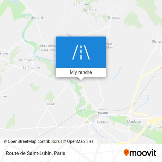 Route de Saint-Lubin plan
