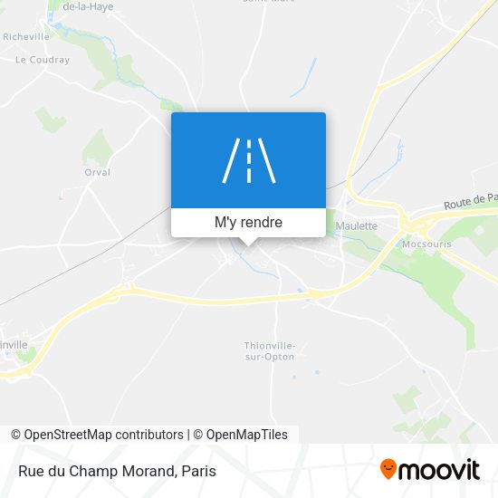 Rue du Champ Morand plan