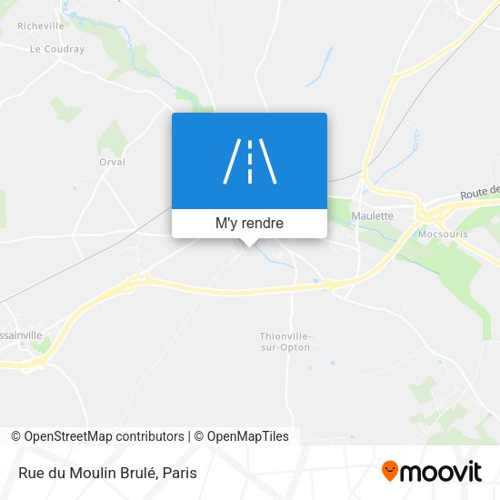 Rue du Moulin Brulé plan
