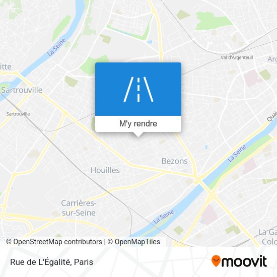 Rue de L'Égalité plan