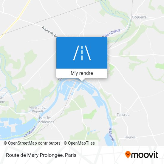 Route de Mary Prolongée plan