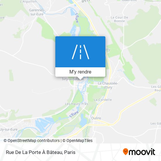 Rue De La Porte À Bâteau plan