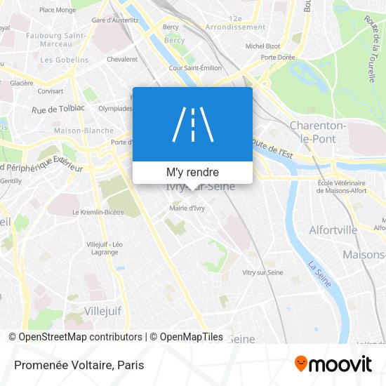 Promenée Voltaire plan