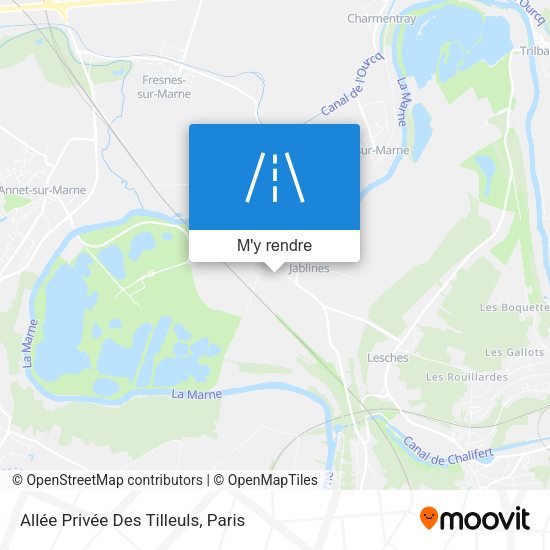 Allée Privée Des Tilleuls plan