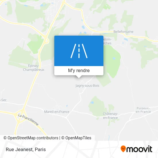 Rue Jeanest plan