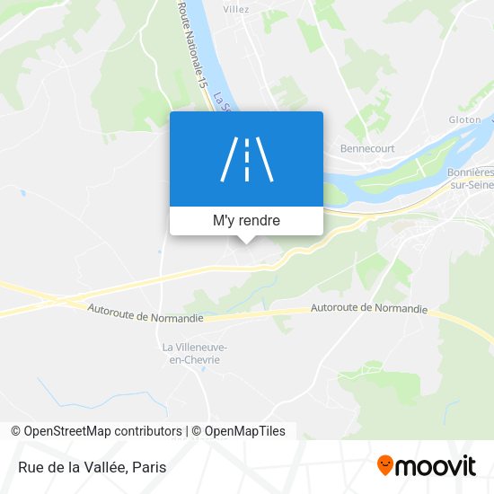 Rue de la Vallée plan