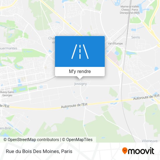 Rue du Bois Des Moines plan