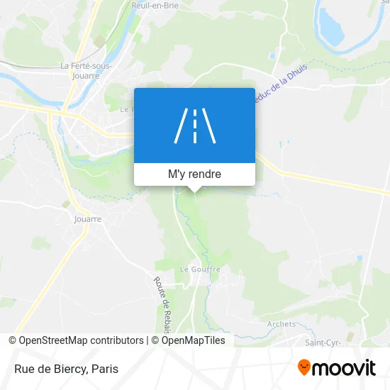 Rue de Biercy plan