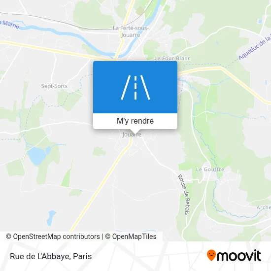 Rue de L'Abbaye plan