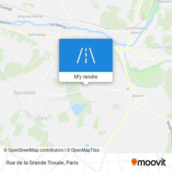 Rue de la Grande Trouée plan