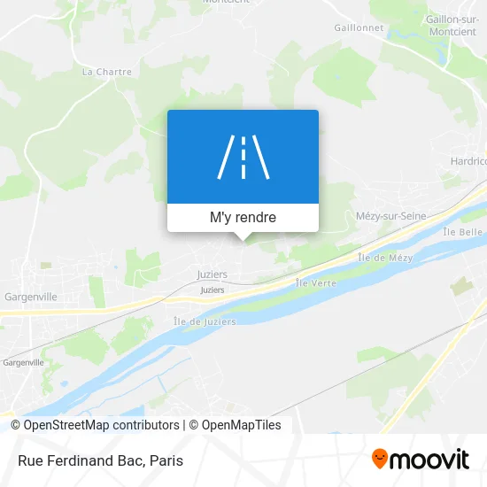 Rue Ferdinand Bac plan