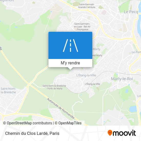 Chemin du Clos Lardé plan