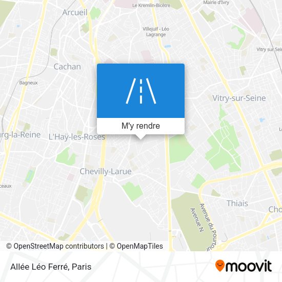 Allée Léo Ferré plan
