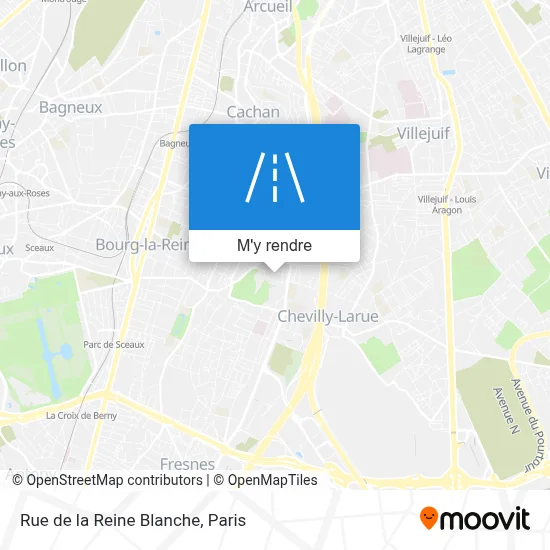 Rue de la Reine Blanche plan