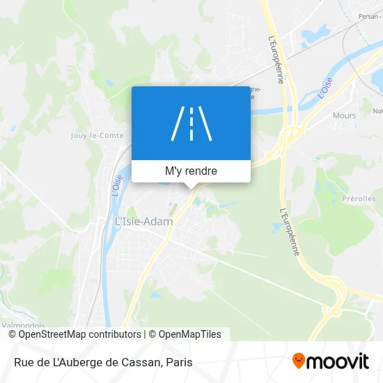 Rue de L'Auberge de Cassan plan