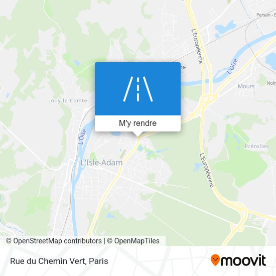 Rue du Chemin Vert plan