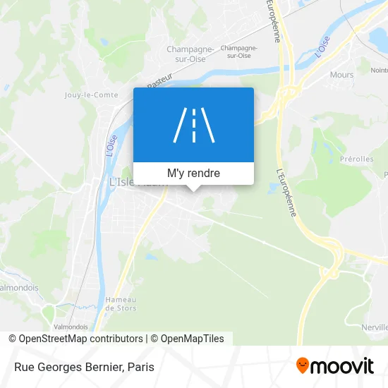 Rue Georges Bernier plan