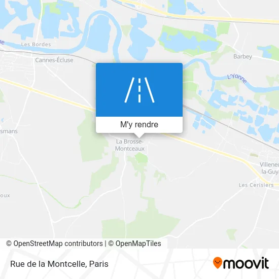 Rue de la Montcelle plan