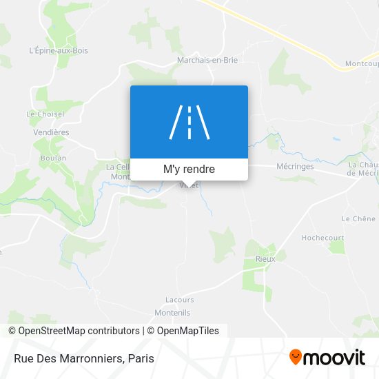 Rue Des Marronniers plan