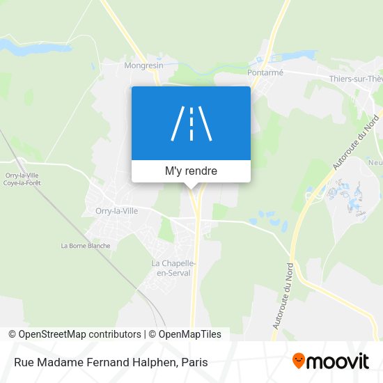 Rue Madame Fernand Halphen plan