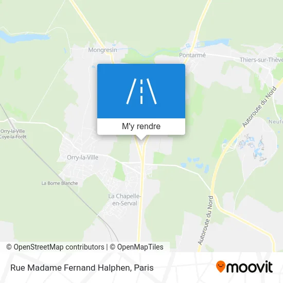 Rue Madame Fernand Halphen plan