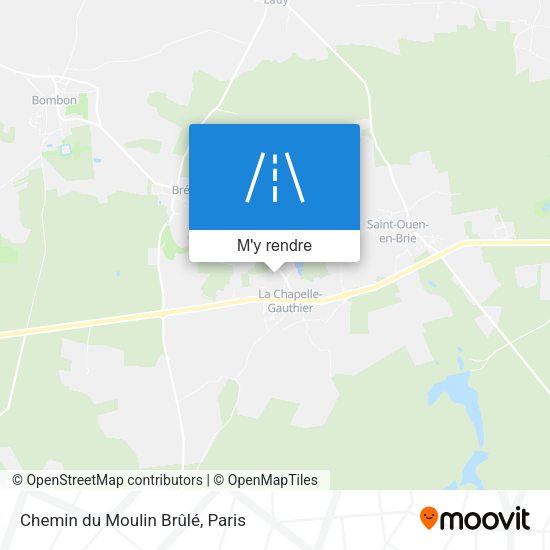 Chemin du Moulin Brûlé plan