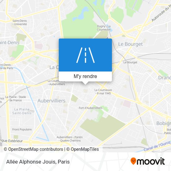 Allée Alphonse Jouis plan