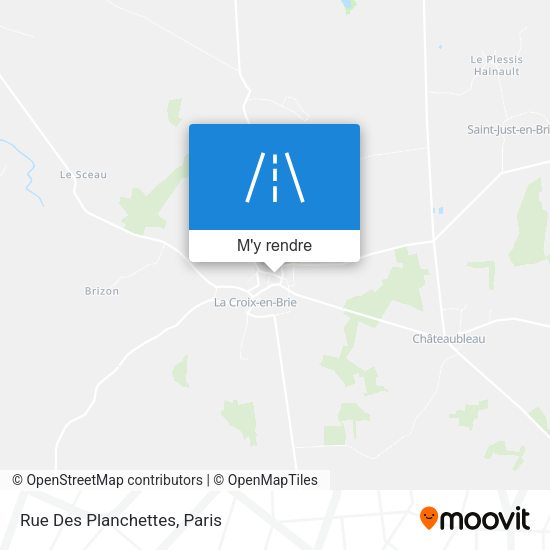 Rue Des Planchettes plan