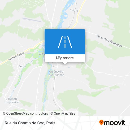 Rue du Champ de Coq plan