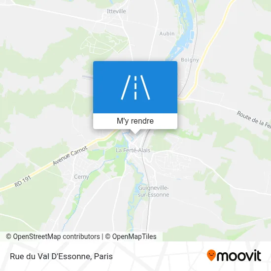 Rue du Val D'Essonne plan