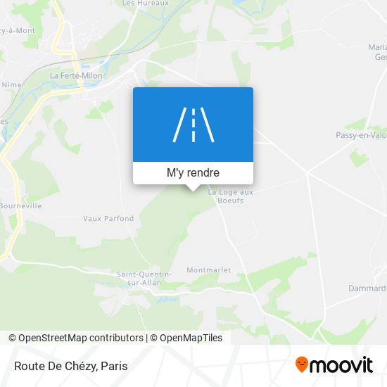 Route De Chézy plan