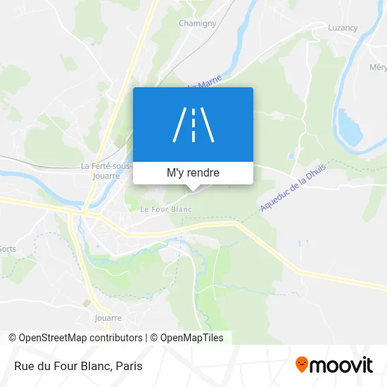 Rue du Four Blanc plan