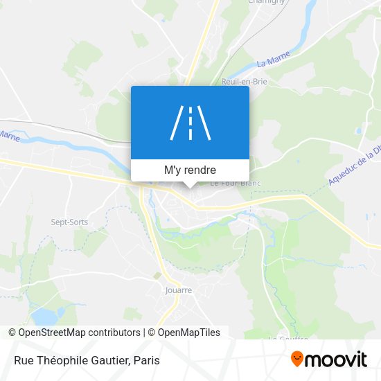 Rue Théophile Gautier plan